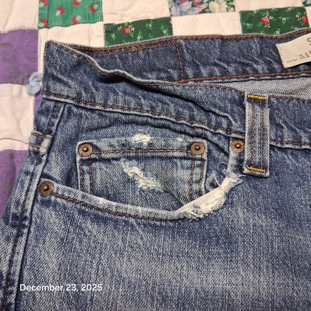 Levi's 511 Blue Jeans Men 36x30 Slim Fit Skinny Leg Denim Pants‎ Stone Wash